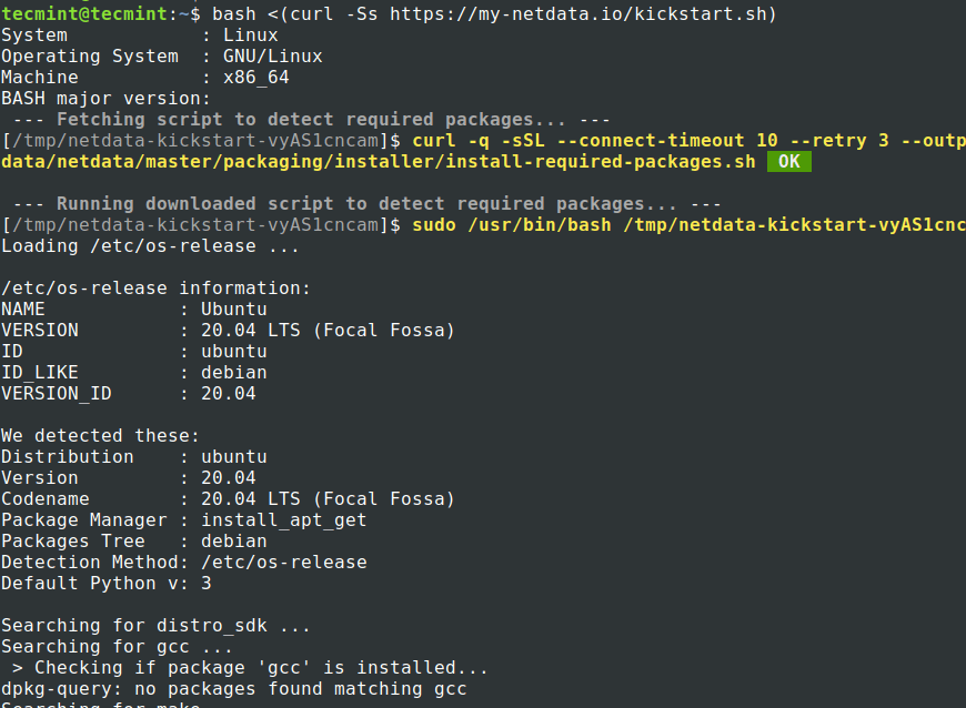 Installa Netdata in Ubuntu