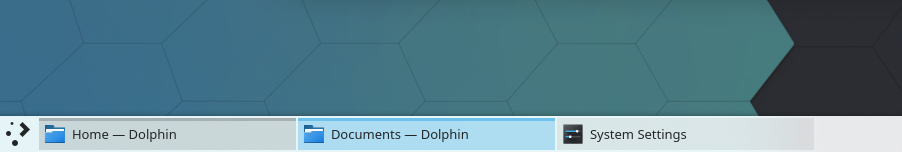 Barra delle applicazioni di KDE-Plasma-5.19