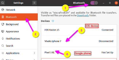 Linux configura l'altoparlante Bluetooth per lo streaming audio dal tuo telefono cellulare Android o iOS