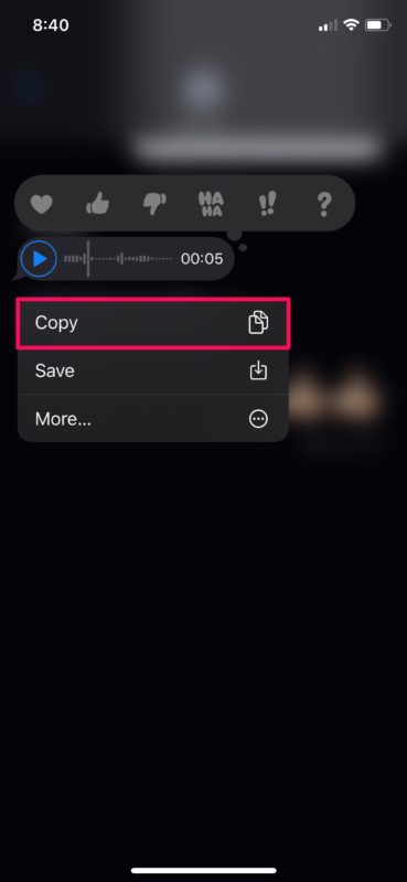 Come salvare i messaggi audio su iPhone e iPad