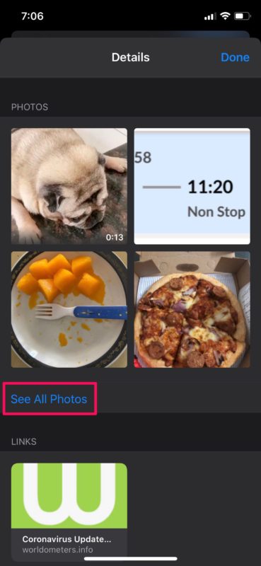 Come eliminare tutte le foto dai thread dei messaggi su iPhone e iPad