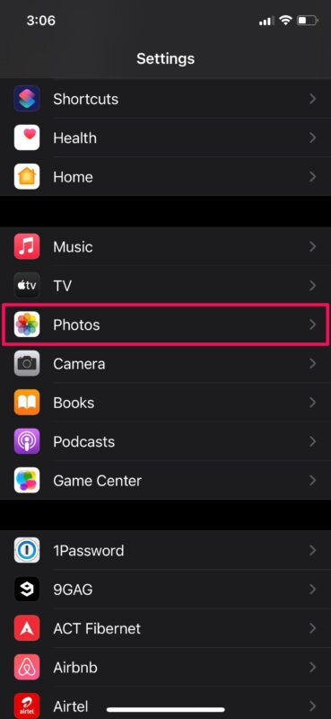 Come nascondere l'album delle foto nascoste su iPhone e iPad