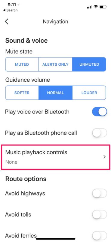 Come accedere ai controlli musicali in Google Maps su iPhone e iPad