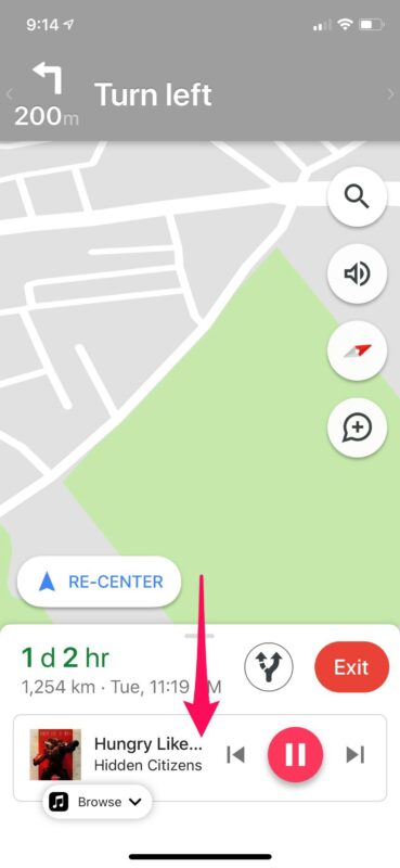 Come accedere ai controlli musicali in Google Maps su iPhone e iPad