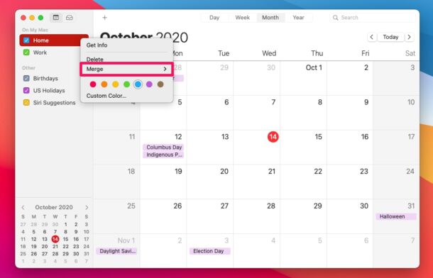 Come unire i calendari su Mac