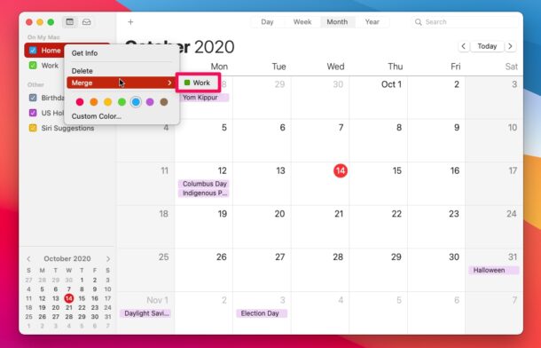 Come unire i calendari su Mac