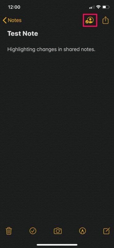 Come evidenziare le modifiche nelle note condivise su iPhone e iPad