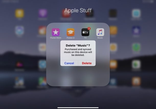 Come eliminare app su iPad e iPhone con l'opzione Menu contestuale