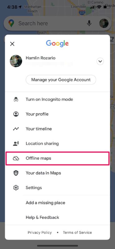 Come scaricare mappe offline in Google Maps per iPhone