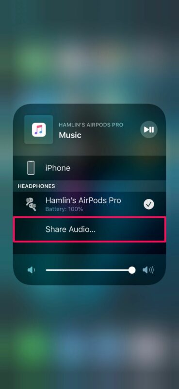 Come condividere audio e musica con AirPods da iPhone