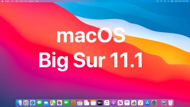 macOS Big Sur 11.1