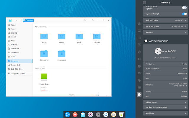 Ambiente desktop Ubuntu Deepin 20.04