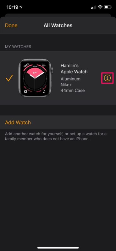Come ripristinare Apple Watch dal backup