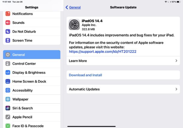 iOS 14.4 e ipadOS 14.4