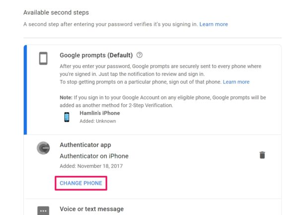 Come spostare l'account Google Authenticator su un nuovo iPhone