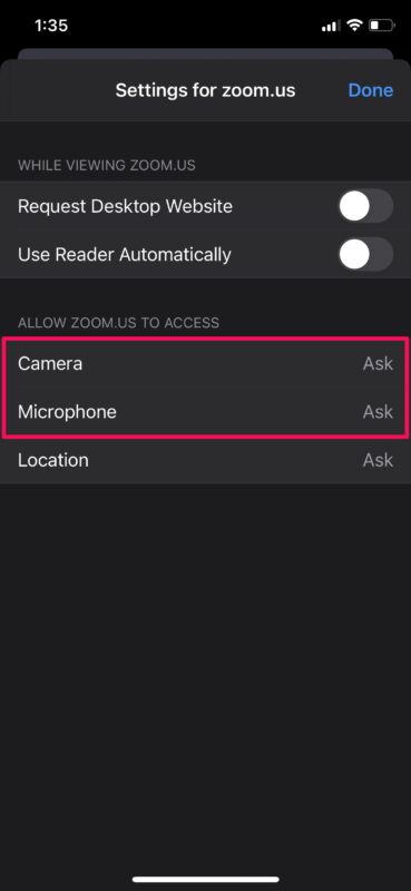 Come bloccare l'accesso a microfono e fotocamera per siti Web su iPhone e iPad