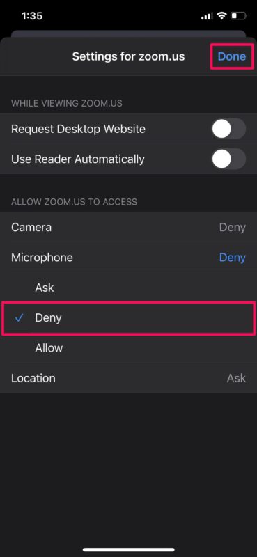 Come bloccare l'accesso a microfono e fotocamera per siti Web su iPhone e iPad