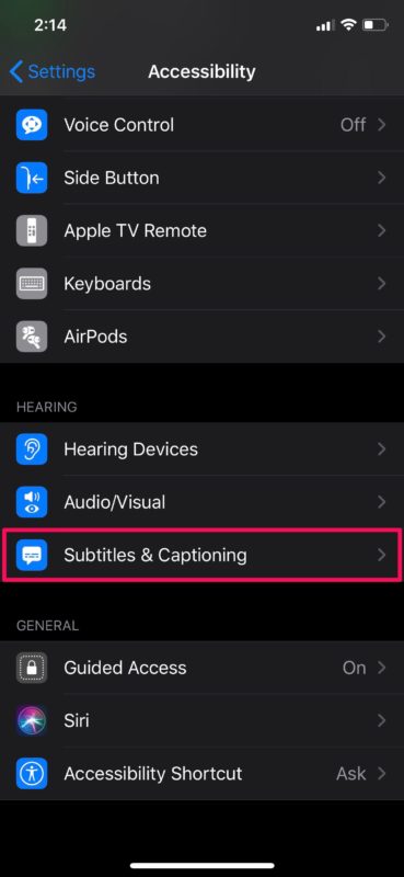 Come modificare la dimensione del carattere dei sottotitoli su iPhone