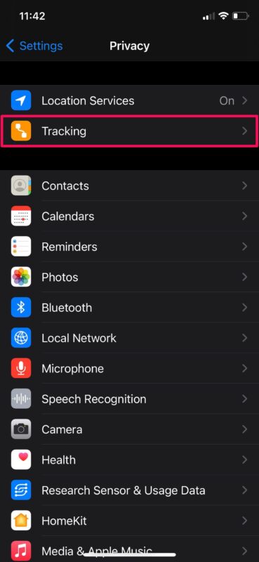 Come bloccare il monitoraggio delle app su iPhone e iPad