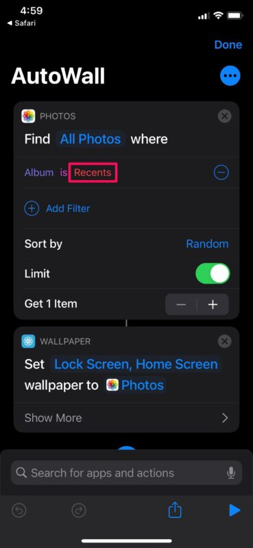 Come cambiare automaticamente lo sfondo dell'iPhone con le scorciatoie