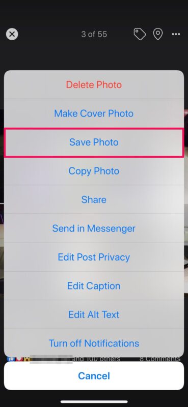 Come salvare tutte le foto da Facebook
