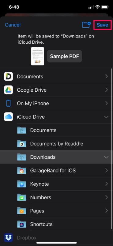 Come salvare i file ricevuti tramite iMessage su iPhone e iPad
