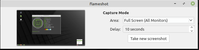 Fai uno screenshot completo del desktop
