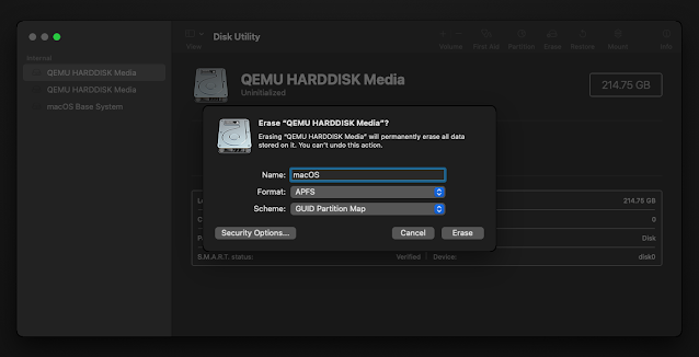 Utilità del disco Docker per macOS QEMU