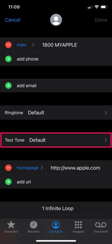 Come assegnare toni di testo personalizzati ai contatti su iPhone e iPad