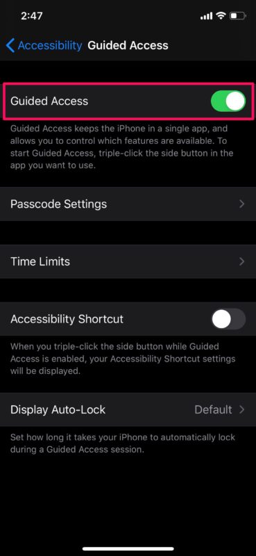 Come bloccare una singola app su iPhone e iPad con accesso guidato