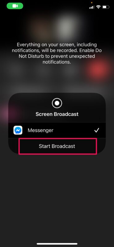 Come condividere lo schermo su iPhone con Facebook Messenger