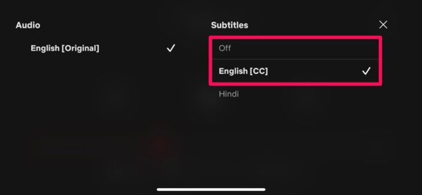 Come abilitare / disabilitare i sottotitoli su Netflix su iPhone, iPad, Apple TV
