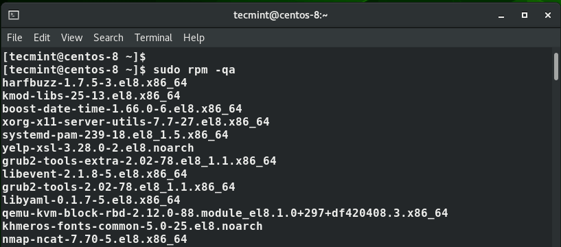 Pacchetti software di query