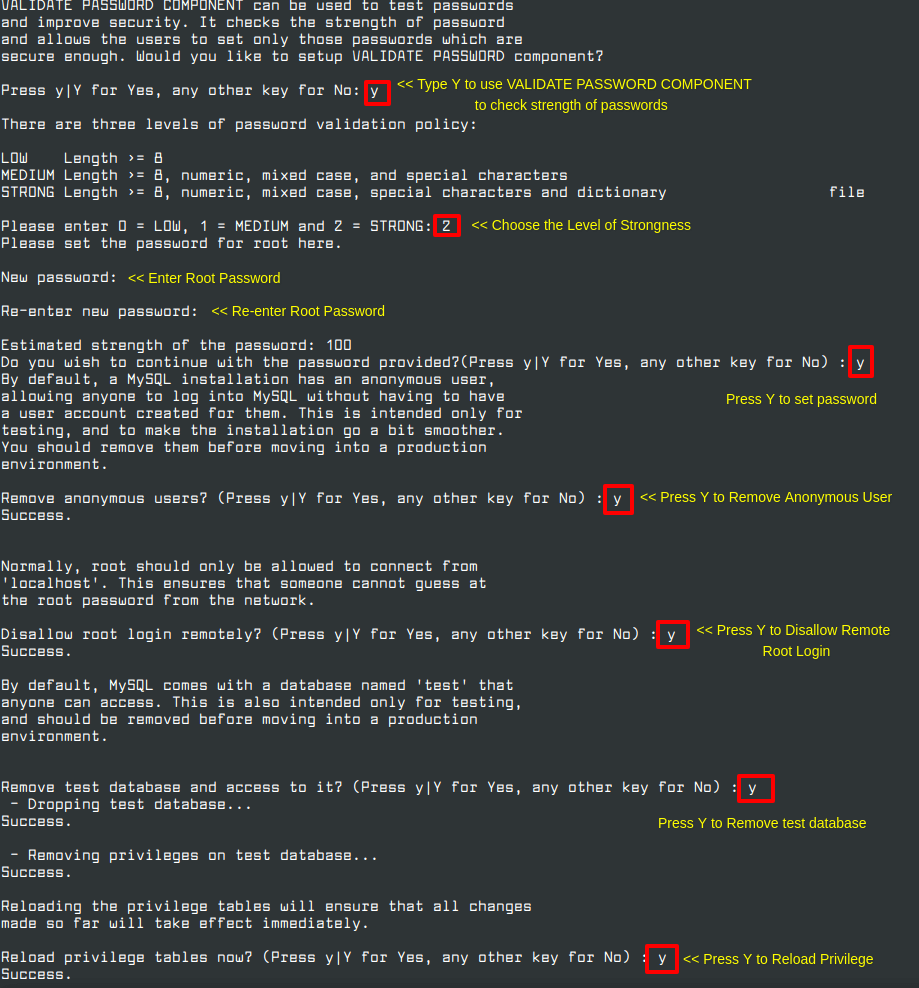 Installazione sicura di MySQL in RHEL 8