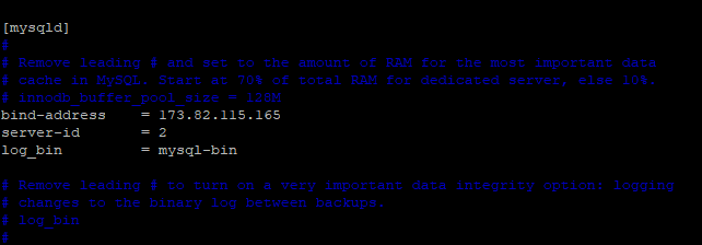 Configura MySQL Slave Server