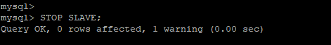 Arresta MySQL Slave Server