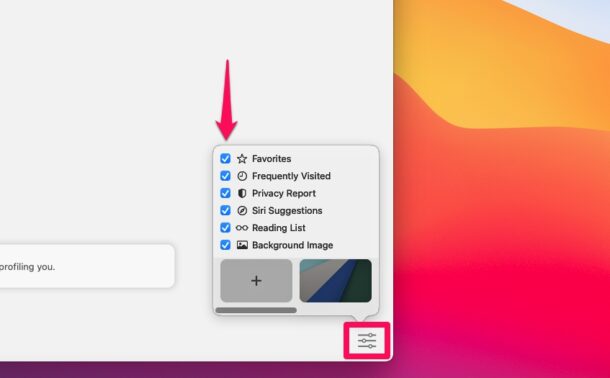 Come personalizzare la pagina iniziale di Safari in MacOS Big Sur