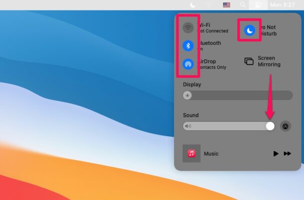 Come utilizzare il Centro di controllo su MacOS