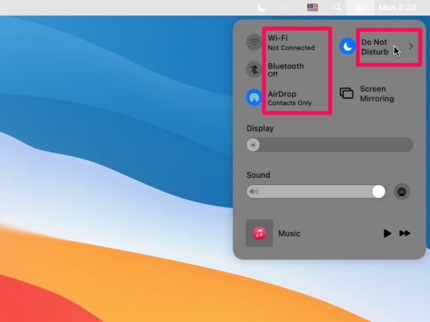 Come utilizzare il Centro di controllo su MacOS