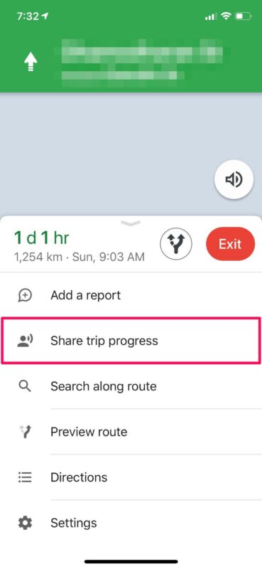 Come condividere i progressi del viaggio con Google Maps su iPhone