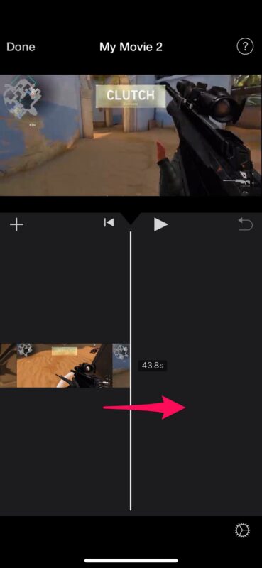 Come rimuovere una sezione centrale del video su iPhone e iPad con iMovie
