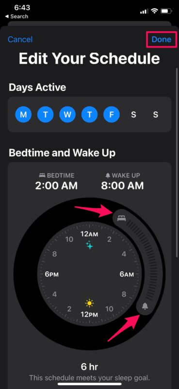 Come regolare la pianificazione del sonno su iPhone e iPad