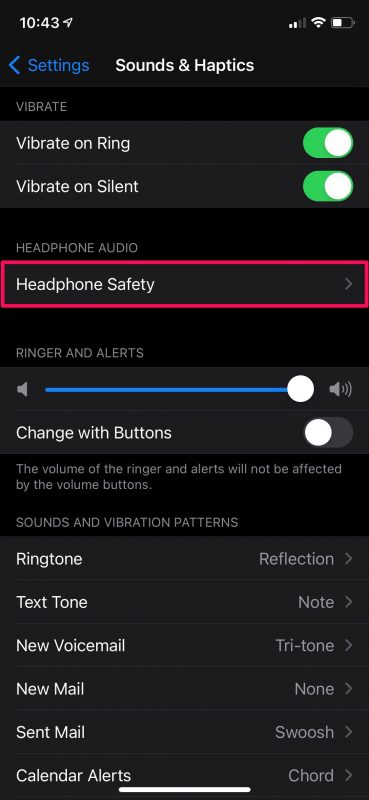 Come ridurre automaticamente l'audio delle cuffie ad alto volume su iPhone
