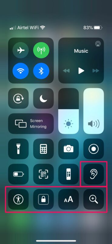 Come aggiungere funzionalità di accessibilità al Centro di controllo su iPhone e iPad