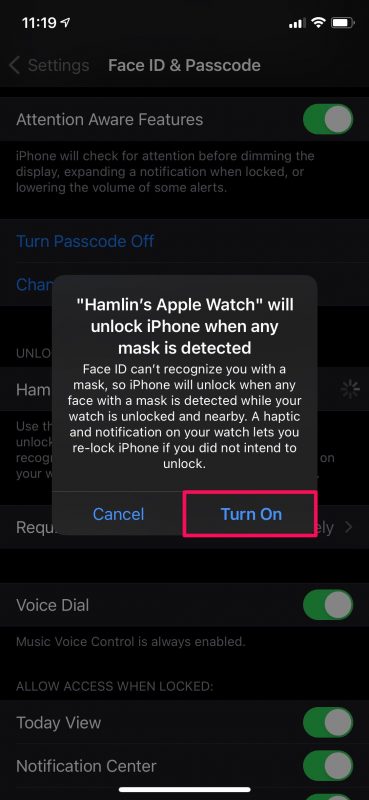Come sbloccare iPhone con Apple Watch