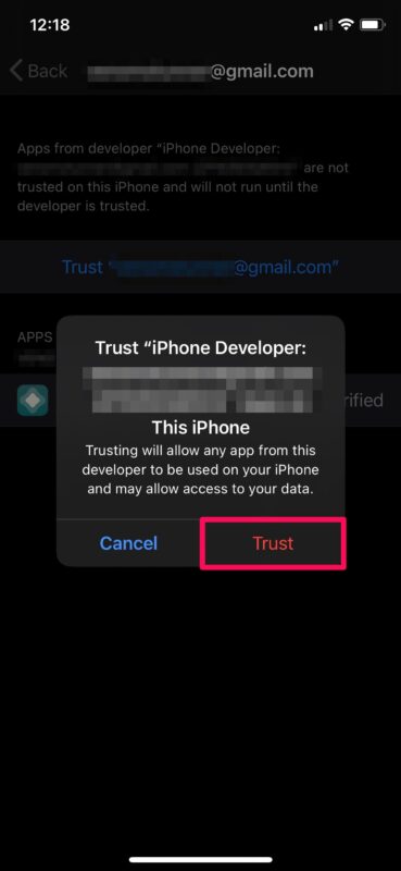 Come fidarsi di un'app su iPhone e iPad