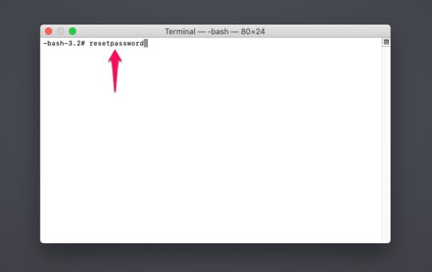 Come reimpostare la password di MacOS con il terminale