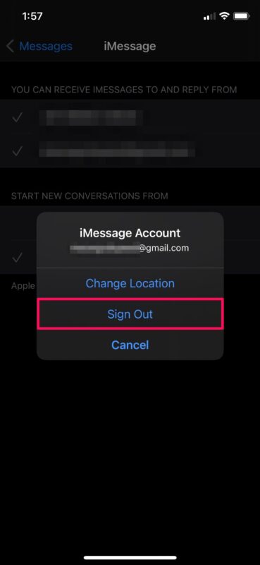 Come cambiare l'ID Apple per iMessage su iPhone e iPad
