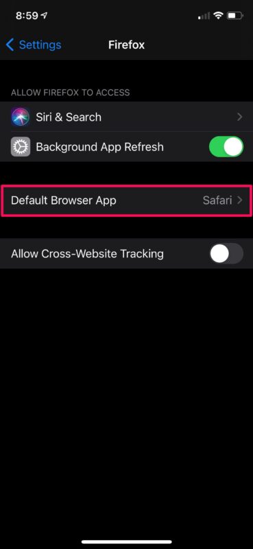 Come impostare Firefox come browser predefinito su iPhone e iPad