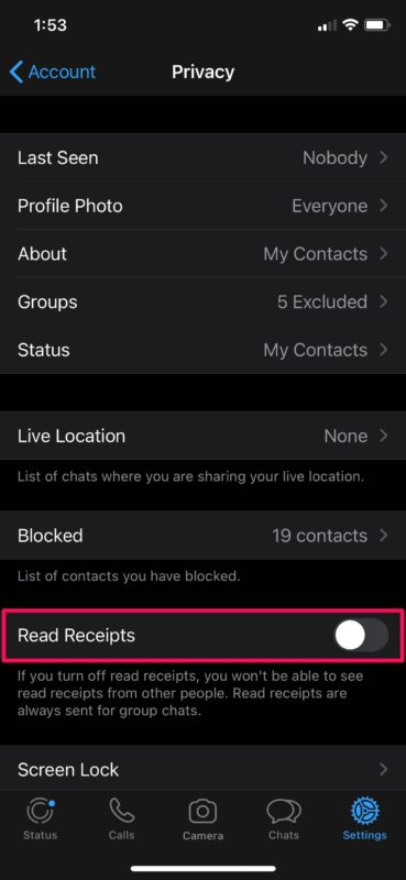 Come disattivare le conferme di lettura su WhatsApp